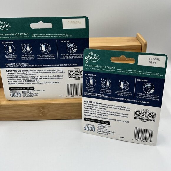 Glade Plugins Scented Oil Refills - Twinkling Pine & Cedar - 7 Refills Total - Picture 4 of 4